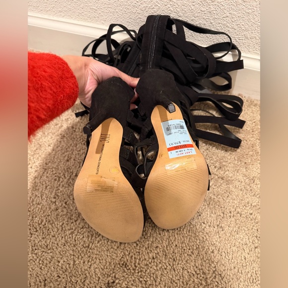 “New” Elegant Black Strappy Women's Sandals size5 (S-Display) - Picture 4 of 5